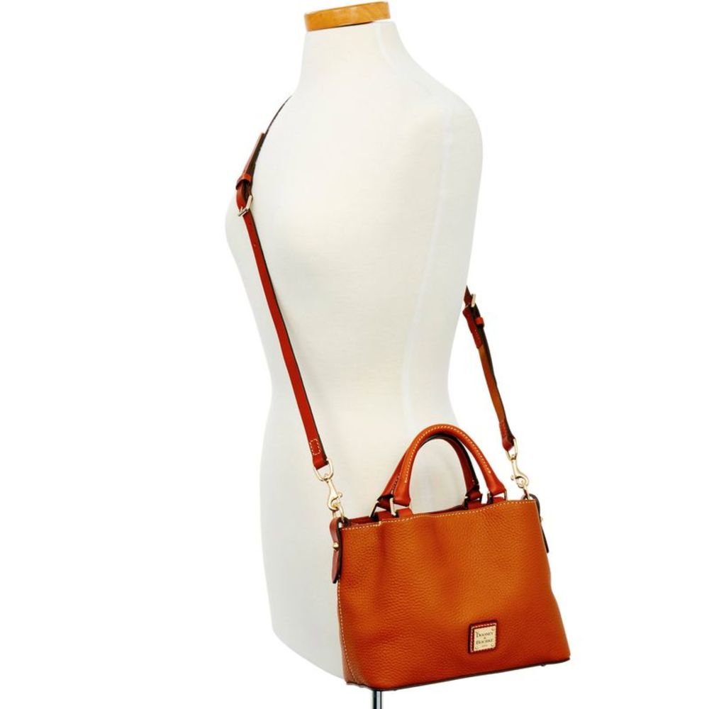 Dooney & Bourke Pebble Grain Mini Barlow Top Handle Bag - Caramel - Picture 4 of 4